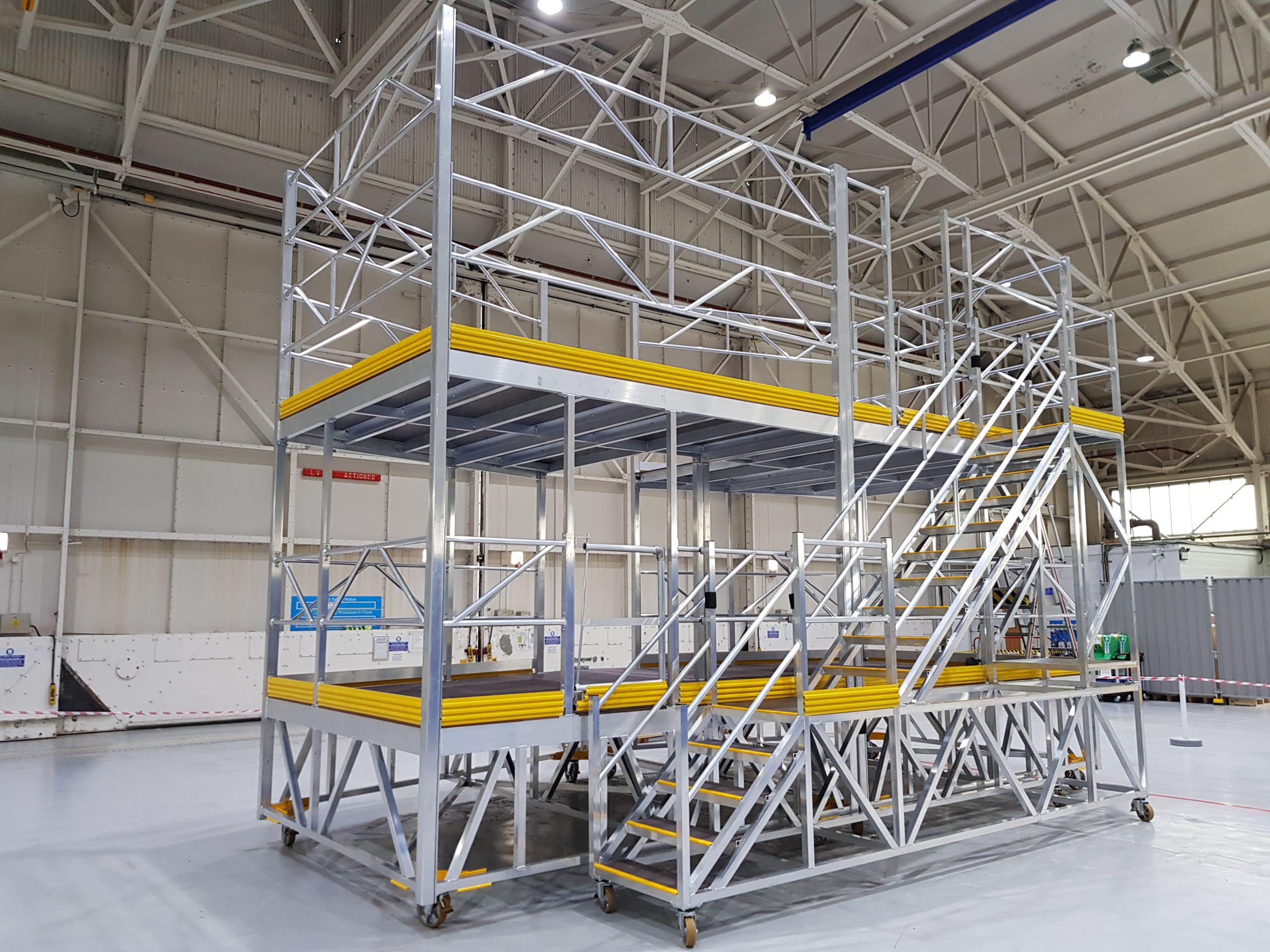 Aluminium work Platform manufctured in the UK to meet customers design and needs
