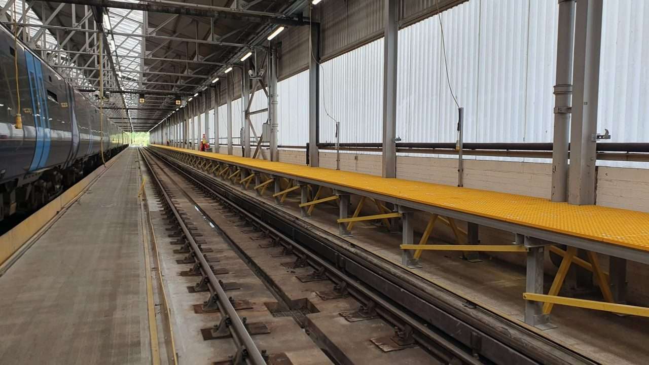 GRP train access platform