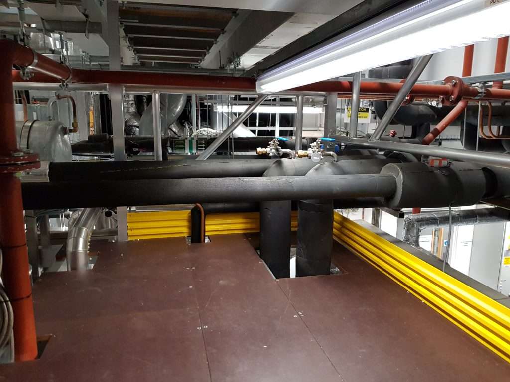 aluminium work Platform installed in restricted space